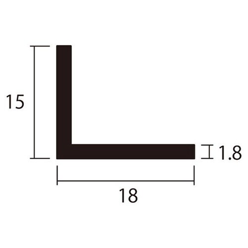 アングル1m1.8×15×18銀4本