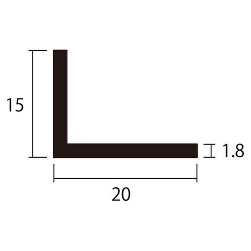 アングル1m1.8×15×20銀4本