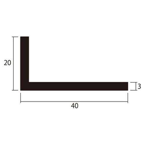 アングル1m3.0×20×30銀4本