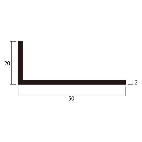 アングル1m2.0×20×50銀4本
