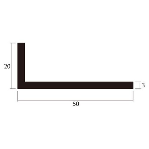 アングル1m3.0×20×50銀4本