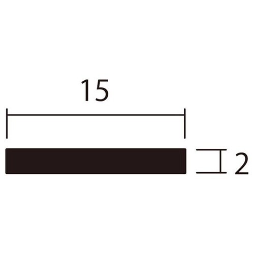 アルミ平棒1m2.0×15銅4本