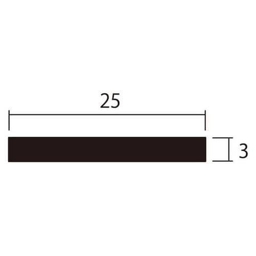 アルミ平棒1m3.0×25銅4本