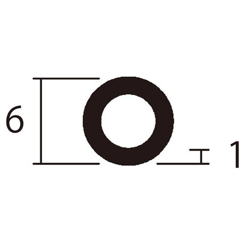 アルミ丸パイプ1m1.0×6銀4本