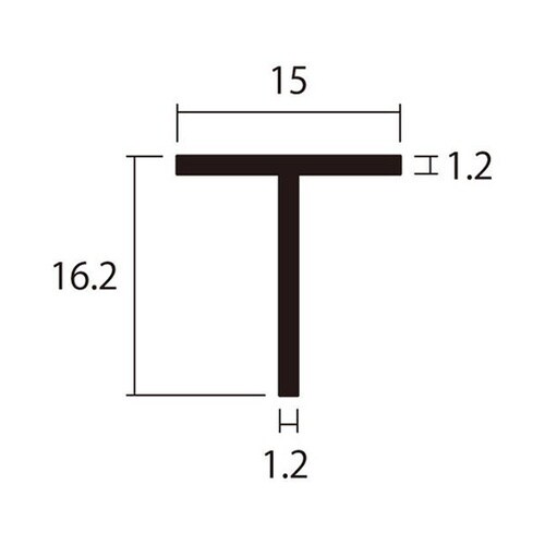 T型1m1.2×15×16.2銀4本