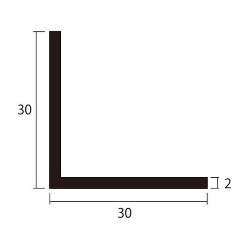 アングル2m2.0×30×30銅2本