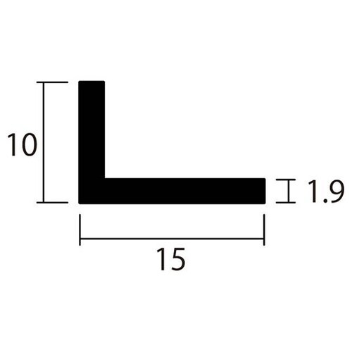 アングル2m1.9×10×15銀2本
