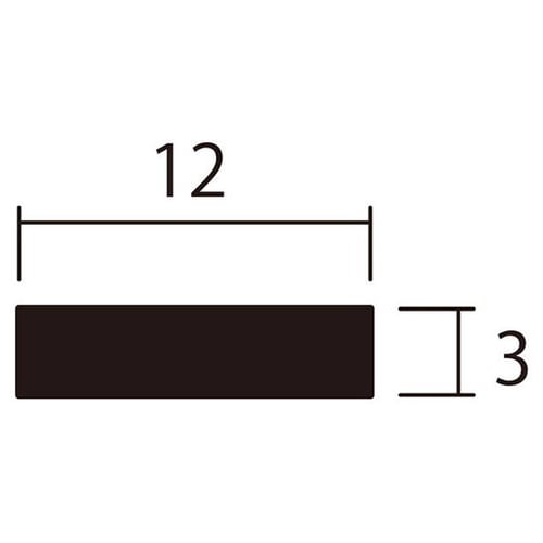 アルミ平棒2m3.0×12銀2本