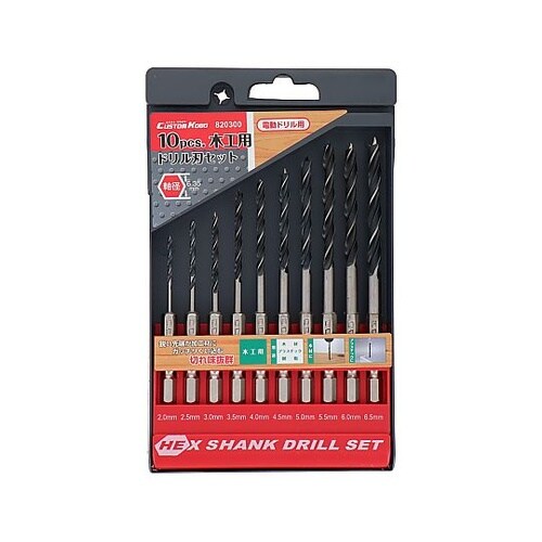 13−721 六角軸木工ドリルセット