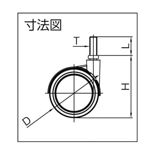 デザイン双輪キャスター「Eva」 ネジ