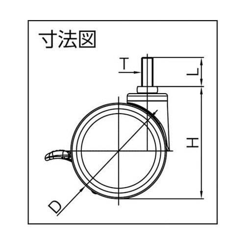 KELLYTS100デザイン双輪キャスタ