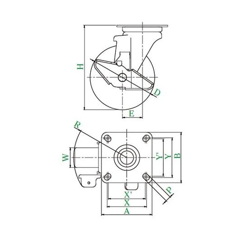 WJ2−130S 自在車 130mm