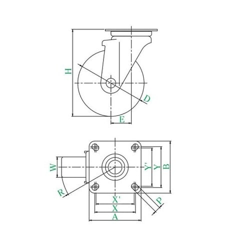 NJ2−150 J2型 自在車150mm