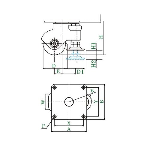 SPLG−50BN,AJ 自在車50mm