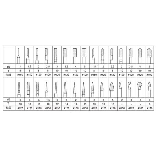 ダイヤモンドバー 1セット(30本入)