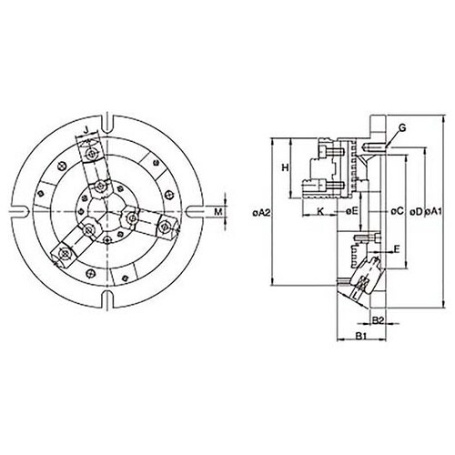 FT−NBK10 薄型スクロールチャック