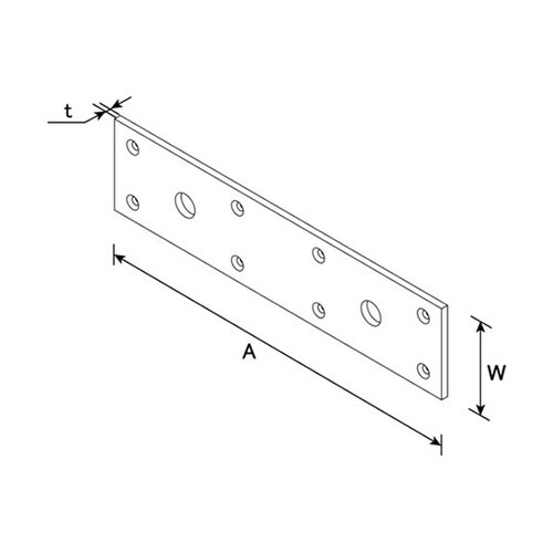 00063333 巾広プレート