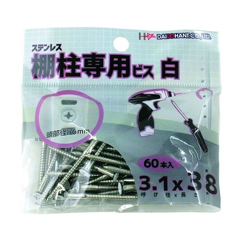 10179285 ビス 白 60本