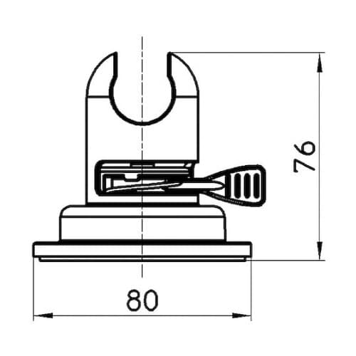 PS30353 吸盤シャワーホルダー