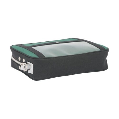 PLU07 ポーチ 馬蹄錠金具付 緑