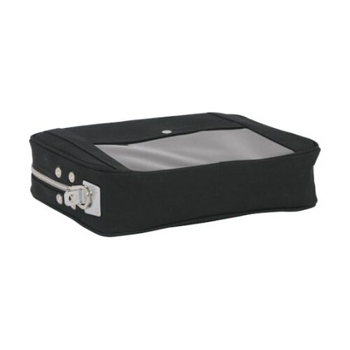 PLU01 ポーチ 馬蹄錠金具付 黒