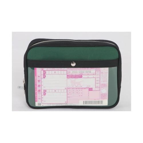 PMU07 ポーチ 馬蹄錠金具付 緑