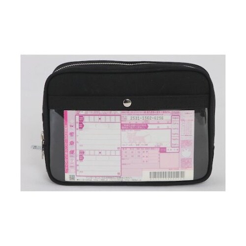 PMU01 ポーチ 馬蹄錠金具付 黒