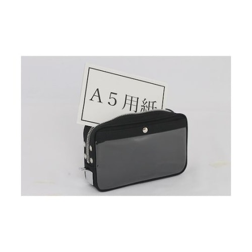 PSU01 ポーチ 馬蹄錠金具付 黒