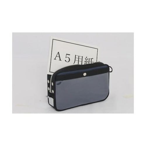 PSU03 ポーチ 馬蹄錠金具付 紺