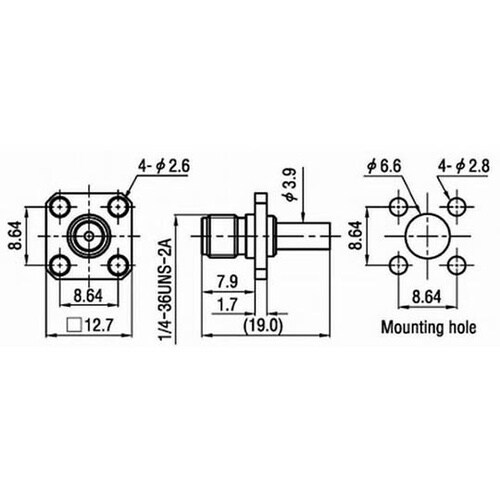 SMA−PJ−1.5DA SMAコネクタ