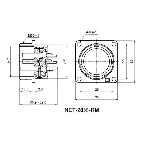 NET288RM NETレセプタクル