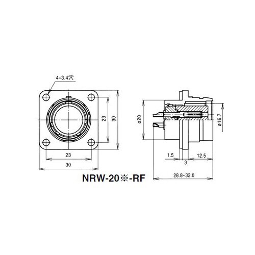 NRW204RF NRWレセプタクル