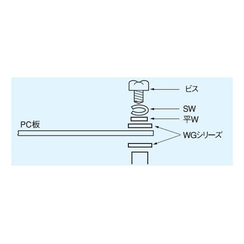 絶縁用平ワッシャー(ガラスエポキシ) M