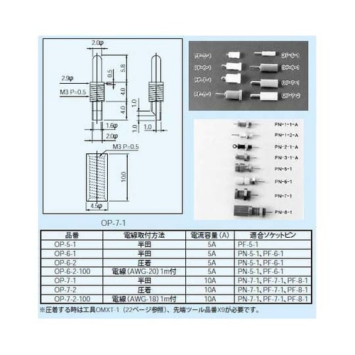 超小型パネルチェック用端子 プラグ(はん