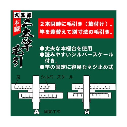 本職二本竿毛引