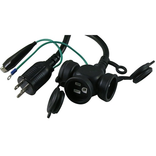 ピコットプラグ付防雨延長コード0.35m