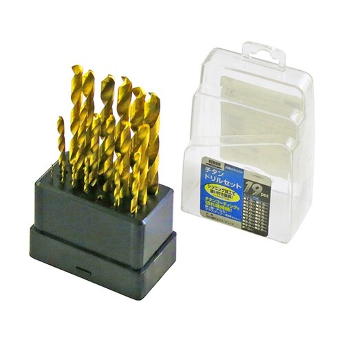 19PC チタンドリルセット