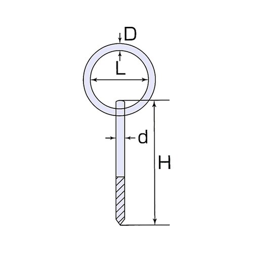 SK−7 ステンレス丸カンスクリュー#7