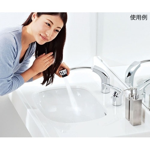 化粧台向けホース引出洗髪シャワー水栓 R