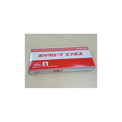 437321ポリ手袋エンボス箱半透明6千