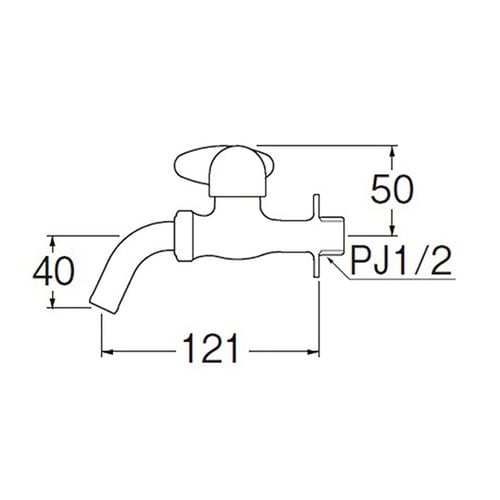 JY125−13 ミニセラ万能ホーム水栓