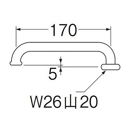 節水横型パイプ パイプ径16mm×長さ1