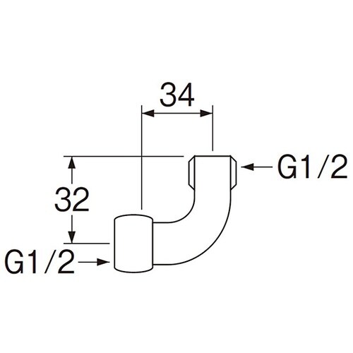 JT204−13 ナット付エルボ