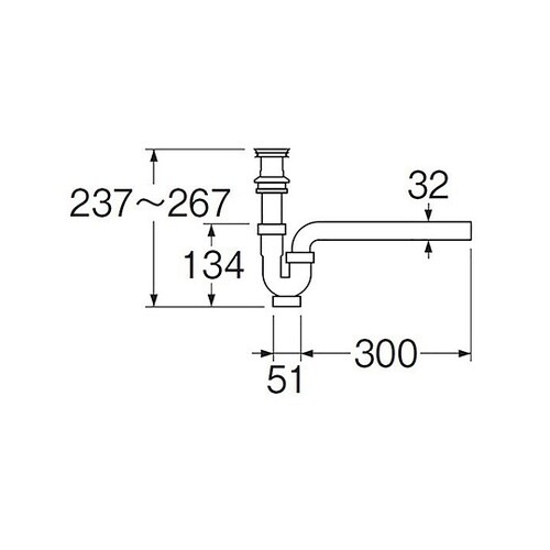 PH779−32 洗面排水栓用付トラップ
