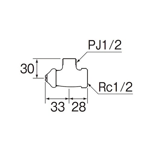 JV22AD−X3−13 D式止水栓本体