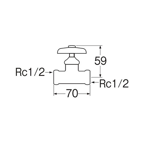JV23A−13 メネジ化粧バルブ