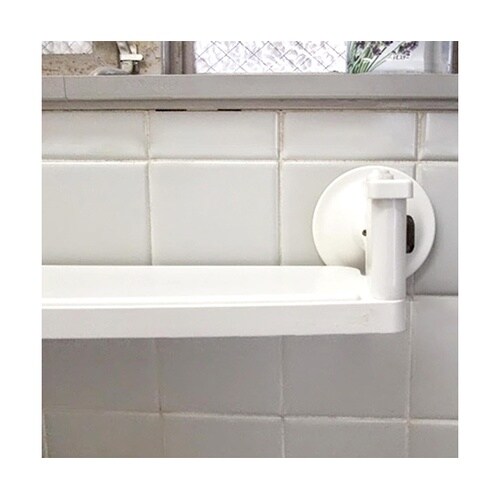 強力吸盤バス棚受け 白 68cm×13.