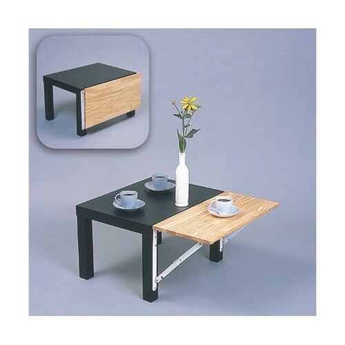 折りたたみ式棚受金具 白 406mm 2