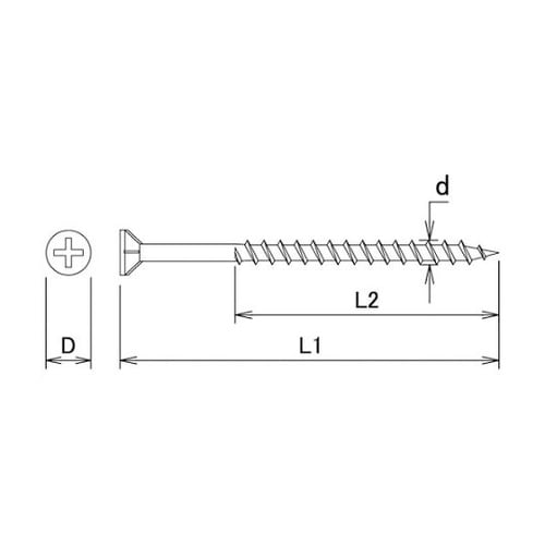 ステンレス(SUS410)コーススレッド