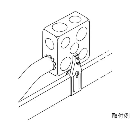 ボックス支持金具 軽溝形鋼用 1セット(